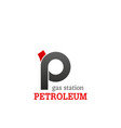 gas station icon vector image