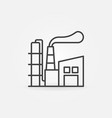 manufacturing plant line icon vector image