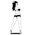 sexy lady vector image