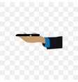 hand gesture design template vector image vector image