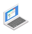 laptop isometric 3d icon vector image