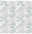 seamless background with roses vector image