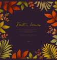autumn background with leaves for shopping sale vector image