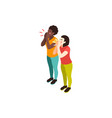 blm shouting women composition vector image vector image