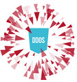 hacker ddos attack protection vector image