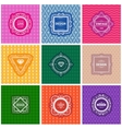 monogram template vector image vector image