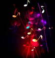 abstract colorful musical background vector image