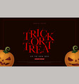 trick or treat spacial offer halloween sale flyer vector image vector image