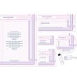 business template vector image vector image