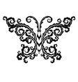 butterfly emblem vector image