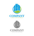 eco building logo vector image