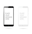 mobile phone set space for message vector image