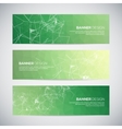 banners with abstract colorful triangulated vector image
