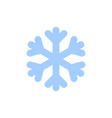 snowflake icon blue silhouette snow flake sign vector image