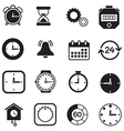timer watch and clock icons vector image