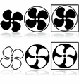 fan icon vector image