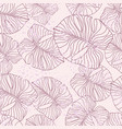 random seamless doode pattern with lilac outline vector image