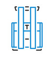 warehouse forklift icon vector image