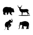 animal silhouette vector image vector image