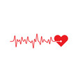 art design health medical heartbeat pulse vector image vector image