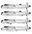 avro lancaster vector image vector image