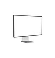 modern computer monitor mockup side view vector image