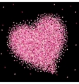 romantic card heart happy valentines vector image
