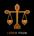 lawyer scales vector image