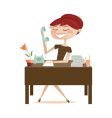 office lady vector image vector image
