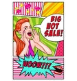 big sale at comics page vector image