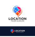 Location logo maps Royalty Free Vector Image - VectorStock