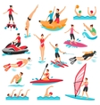 water sport set vector image