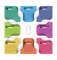 eight parts cycle design template vector image vector image