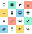 set of simple design icons vector image vector image