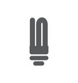 fluorescent lamp icon on white background vector image