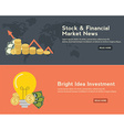 flat design concepts for business finance stock vector image