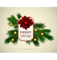 merry christmas vector image vector image