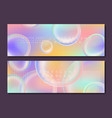 pastel iridescent bubbles overlapping background vector image vector image