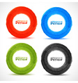 set of hand drawn watercolor circles vector image vector image