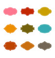 set of vintage frames vector image