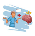alzheimer brain disease vector image
