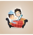 doctors online diagnosis vector image vector image