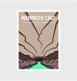 mammoth cave national park poster design vector image vector image