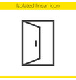 open door linear icon vector image