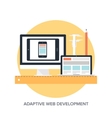 adaptive web design vector image vector image