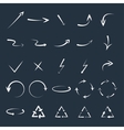 arrows set vector image