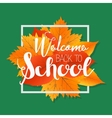 autumn season welcome back to school painted vector image
