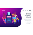 payment processing concept landing page vector image vector image