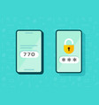2fa icon password secure login authentication vector image