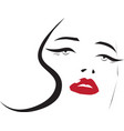 beauty makeup icon vector image